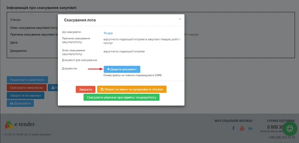 Скасування закупівлі в ЕСЗ скасування закупівлі прозоро